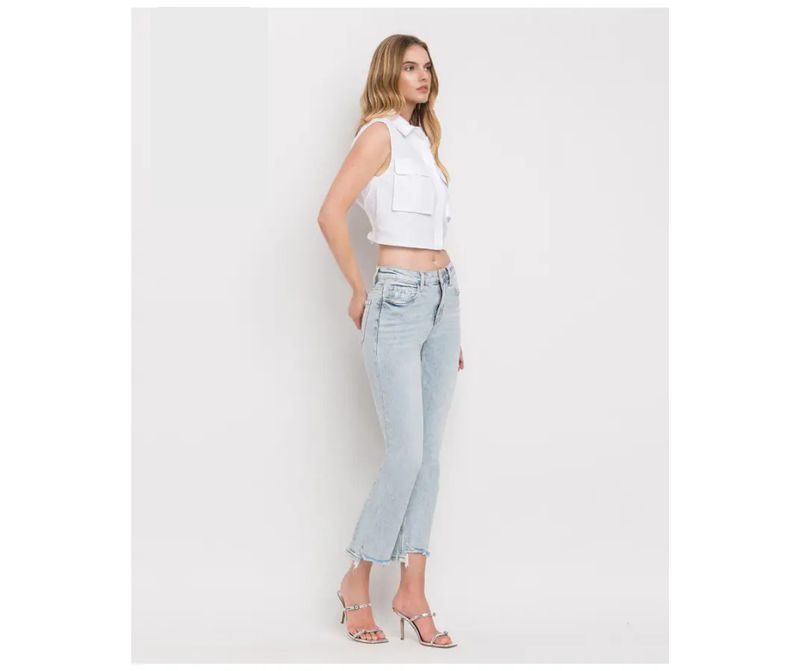 LOVERVET HIGH RISE KICK FLARE JEAN