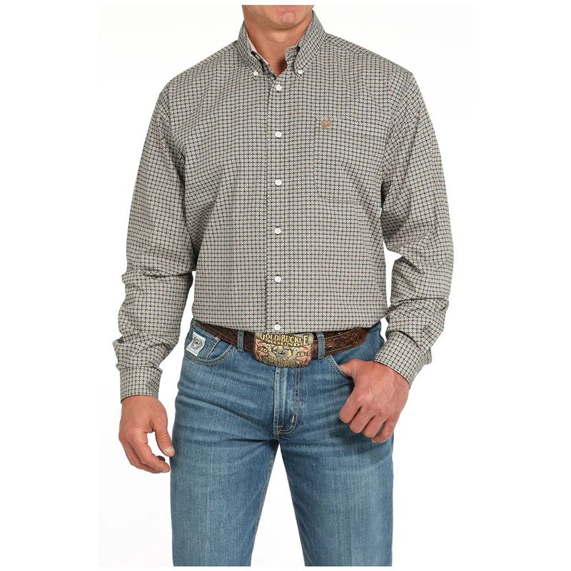 CINCH GEOMETRIC BUTTON DOWN WESTERN SHIRT
