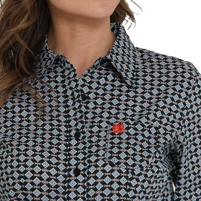 CINCH GEOMETRIC BUTTON DOWN WESTERN SHIRT
