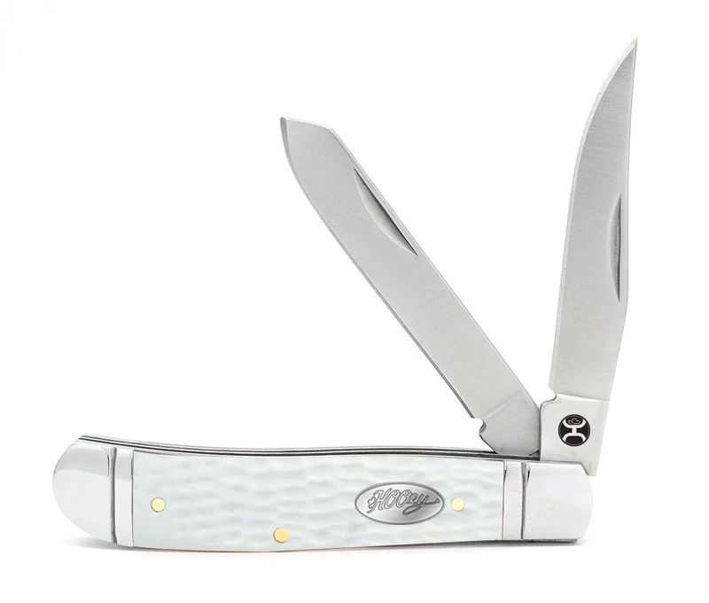 HOOEY &quot;WHITE JIG BONE TRAPPER&quot; KNIFE