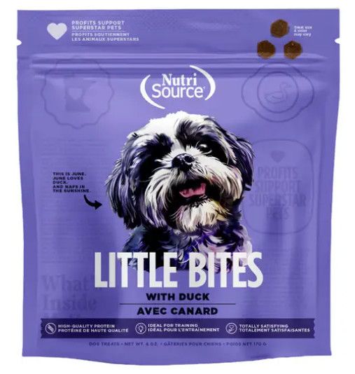 NUTRISOURCE LITTLE BITES DOG TREATS [DUCK]