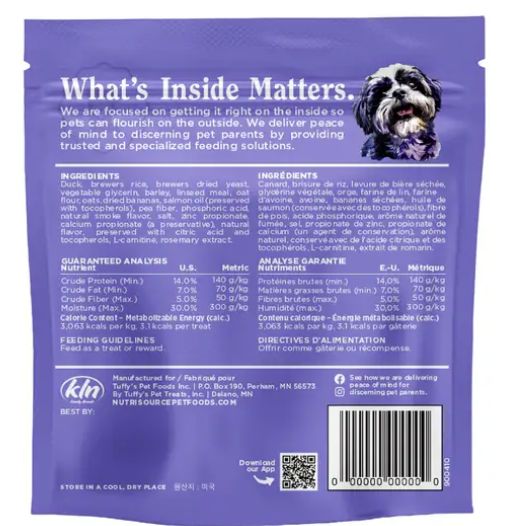 NUTRISOURCE LITTLE BITES DOG TREATS [DUCK]