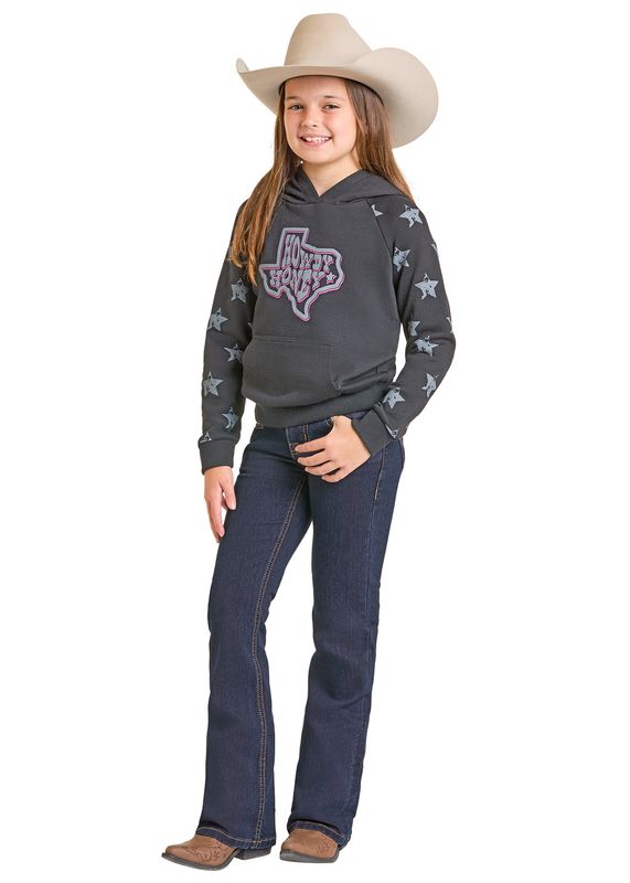 ROCK &amp; ROLL PINK INSIDE GROUND BOOTCUT JEAN
