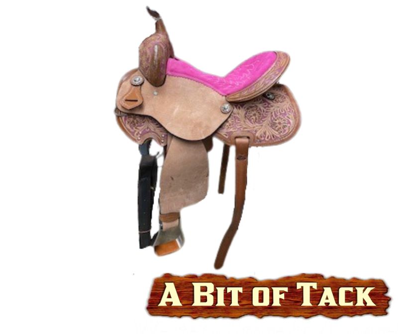15&quot; Hot Pink Tooled Barrel Saddle