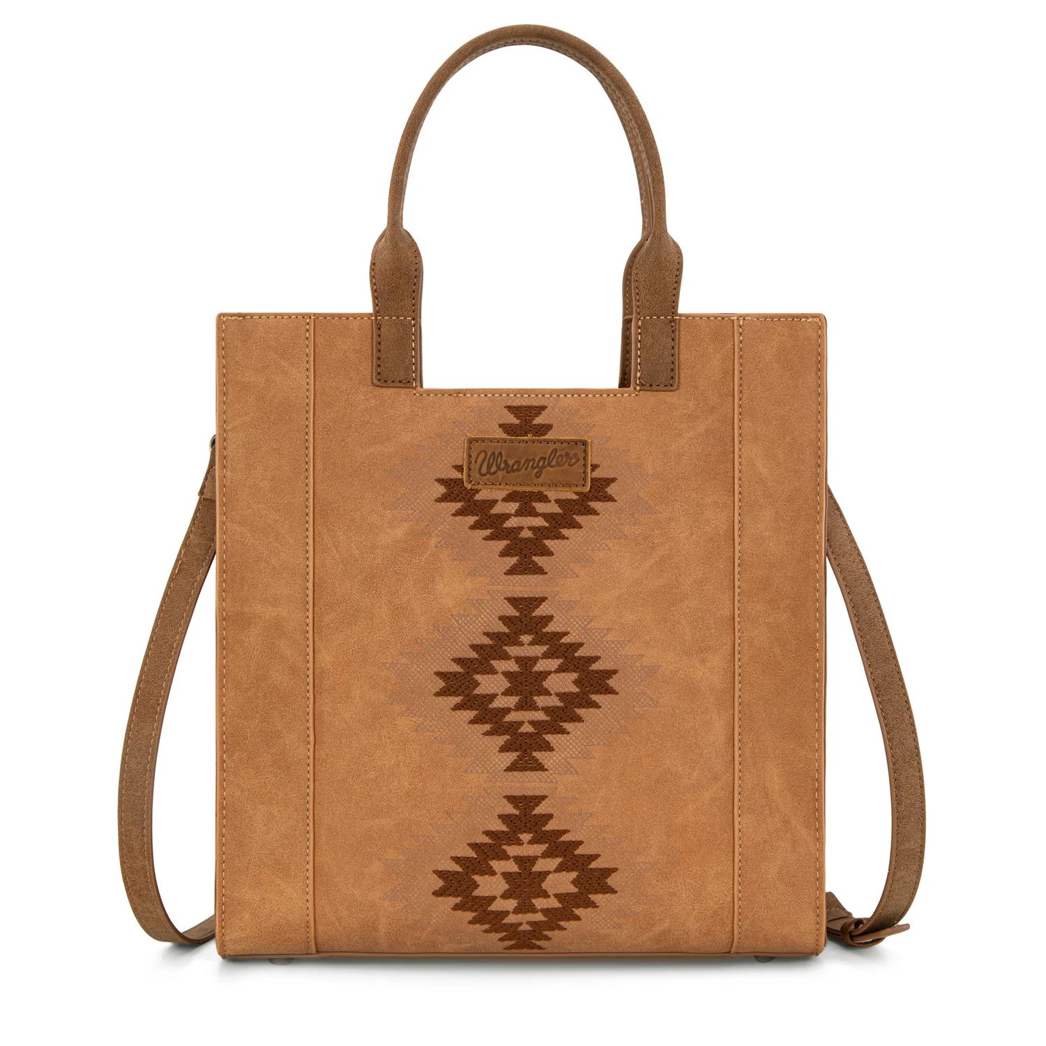 WRANGLER AZTEC EMBROIDERED TOTE BAG/CROSSBODY