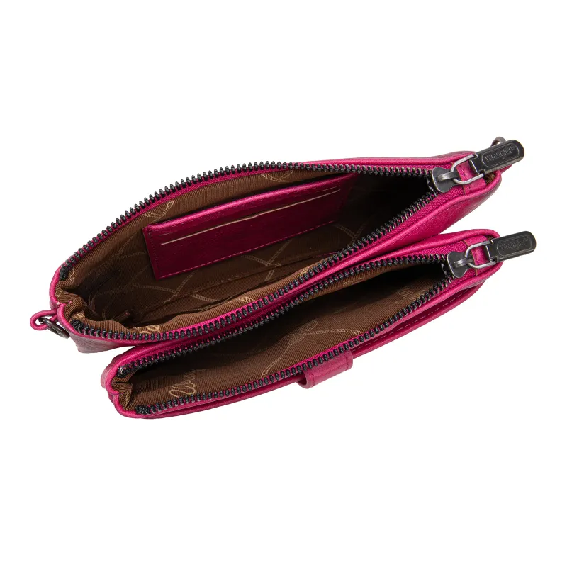 WRANGLER DUAL ZIPPER CROSSBODY BAG