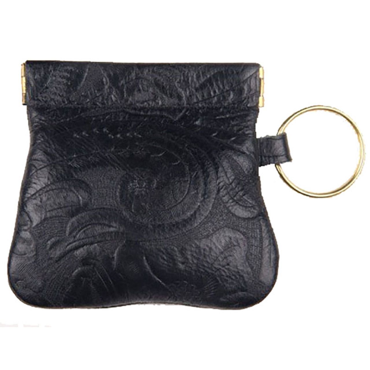 SQUEEZE COIN PURSE, Color: BLACK