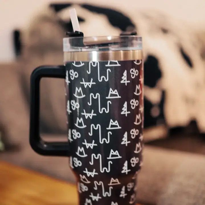 TUMBLER WITH HANDLE, 40 OZ.