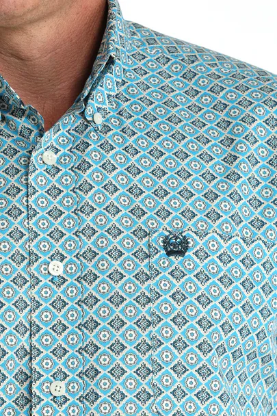 CINCH GEOMETRIC BUTTON DOWN WESTERN SHIRT