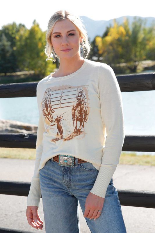 CRUEL DENIM TEAM ROPING SWEATER