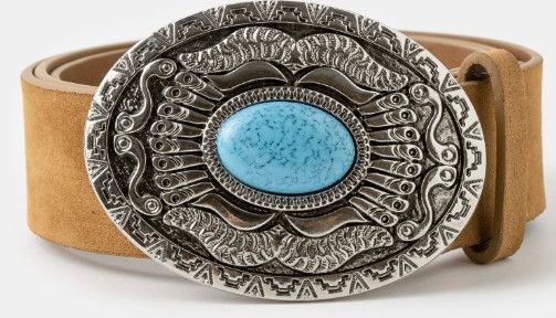 OVAL WESTERN OVAL CONCHO BELT