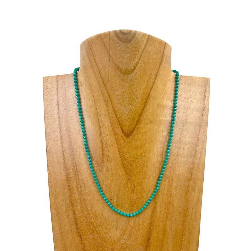 GREEN JASPER BEADED NECKLACE