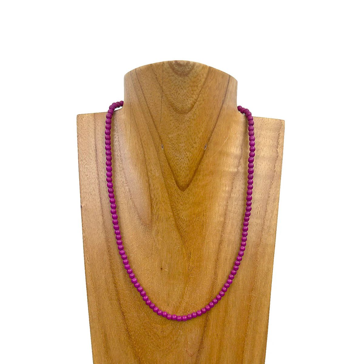 PURPLE STONE BEADED NECKLACE