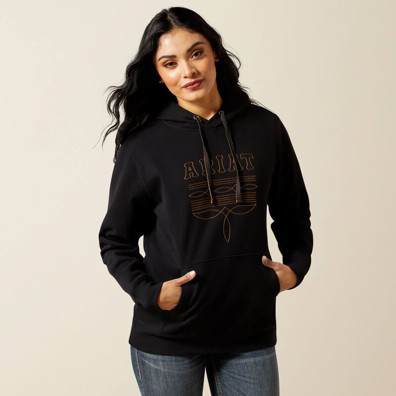 ARIAT BOOTED LOGO HOODIE