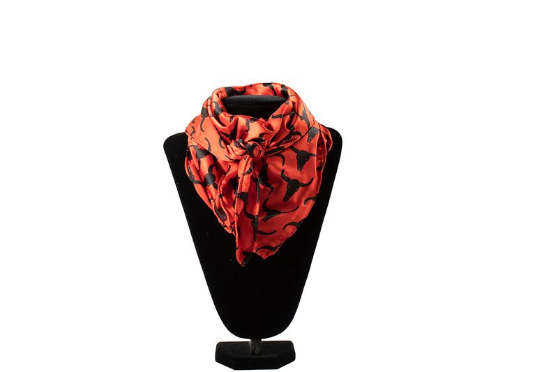 STEER SKULL RED WILD RAG