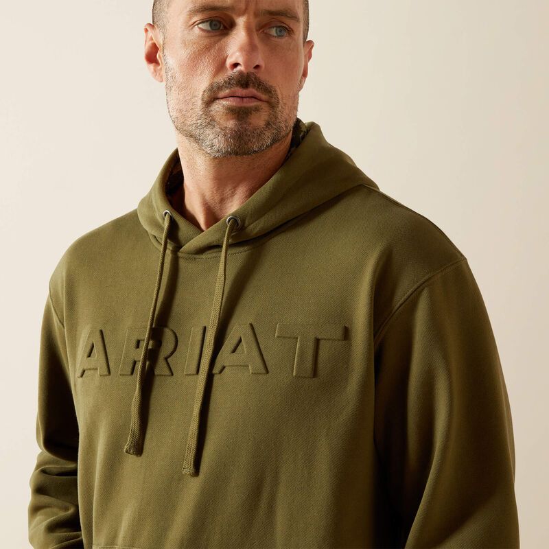 ARIAT EMBOSSED LOGO HOODIE