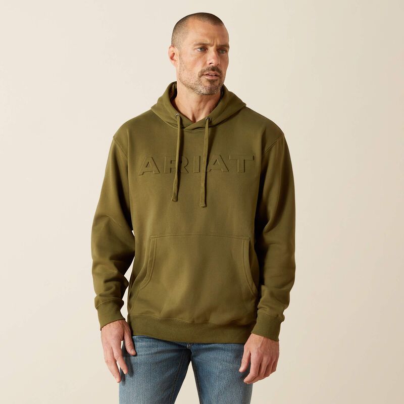 ARIAT EMBOSSED LOGO HOODIE