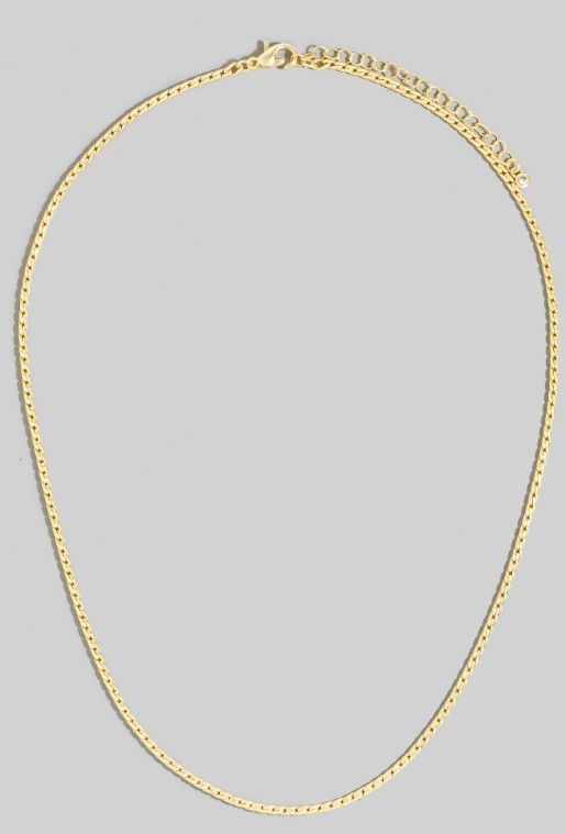 GOLD DIPPED SPIRAL CHAIN NECKLACE