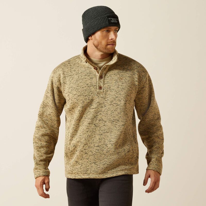 ARIAT CALDWELL 1/4 BUTTON SWEATER