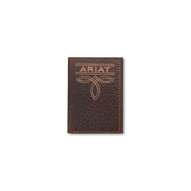 ARIAT BOOT STITCH TRIFOLD WALLET