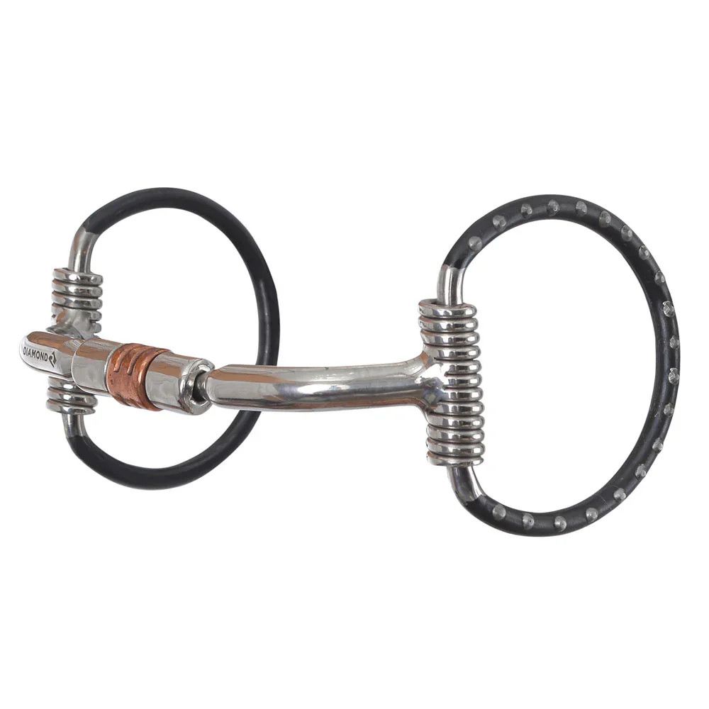 REINSMAN PORTED ROLLER DEE RING SNAFFLE
