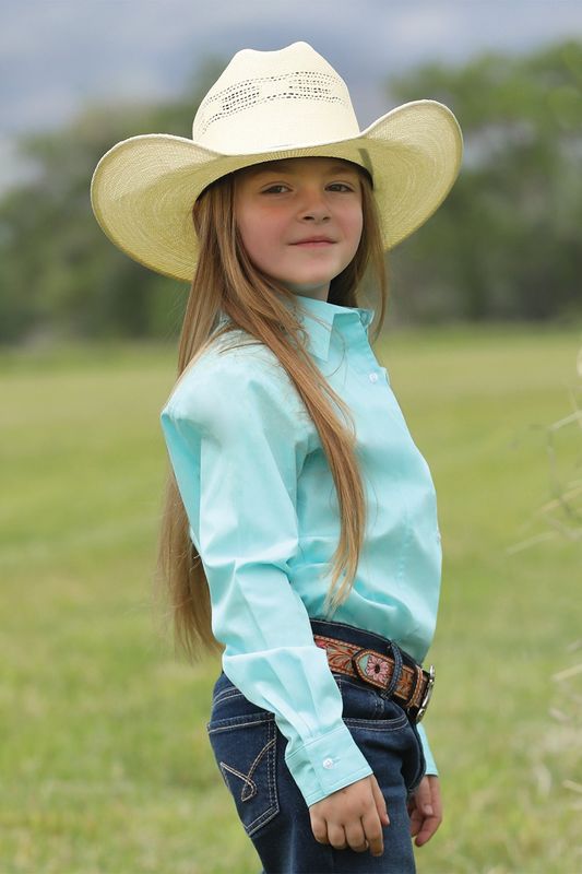 CRUEL GIRLS SOLID BUTTON DOWN WESTERN SHIRT
