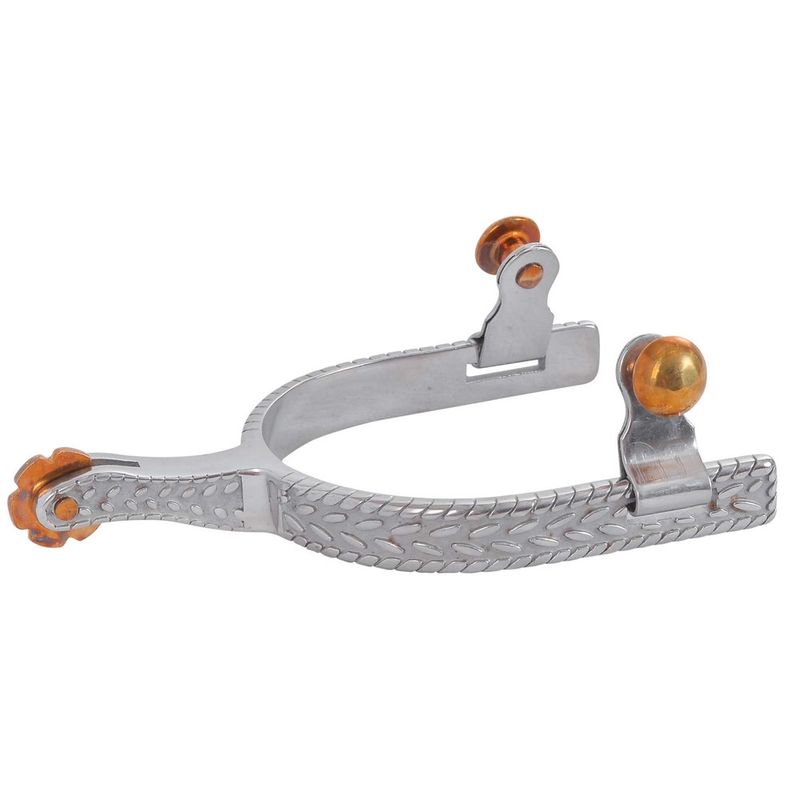 REINSMAN DIAMOND R ENGRAVED ROPER SPUR