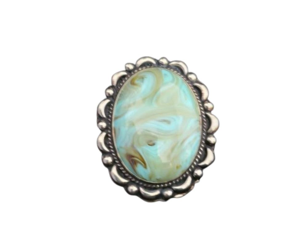 TURQUOISE STONE SCARF SLIDE