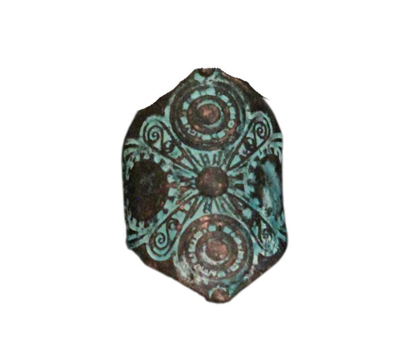 COPPER DIAMOND SCARF SLIDE