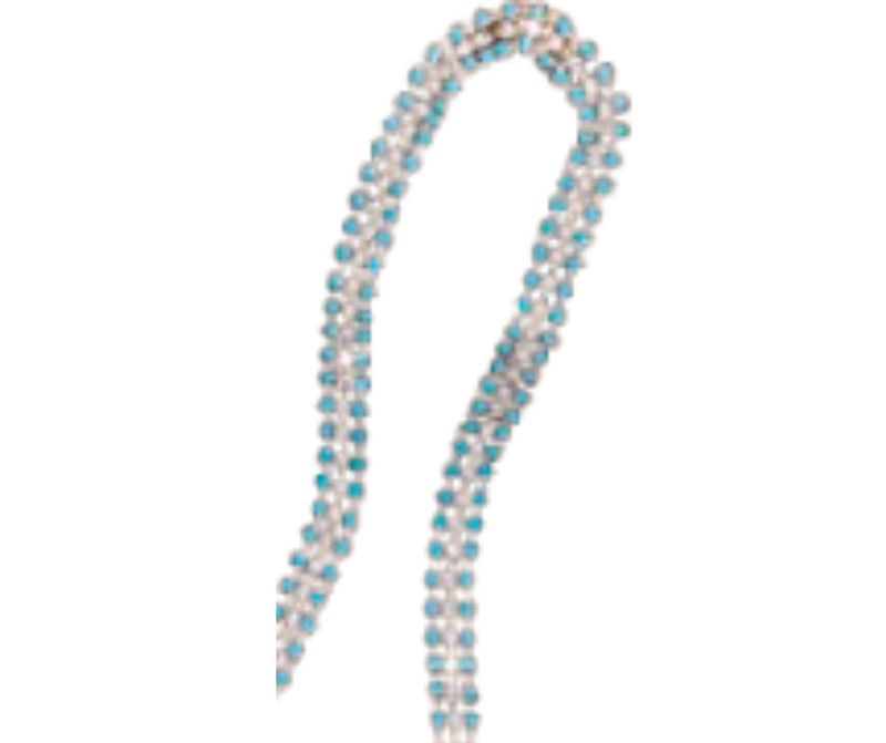 TURQUOISE CRYSTAL HAT BAND