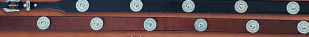 LEATHER CONCHO HAT BAND
