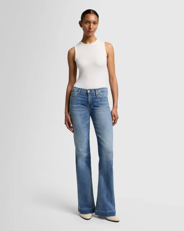 7 FOR ALL MANKIND WOMEN'S DOJO TROUSER DISTRESSED LIGHT