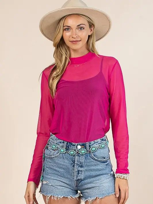 GEMMA MOCK NECK TOP