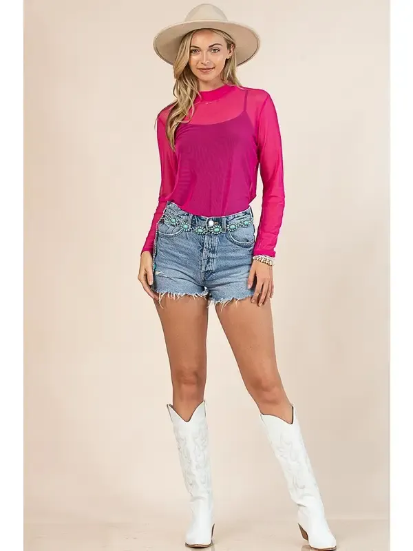 GEMMA MOCK NECK TOP