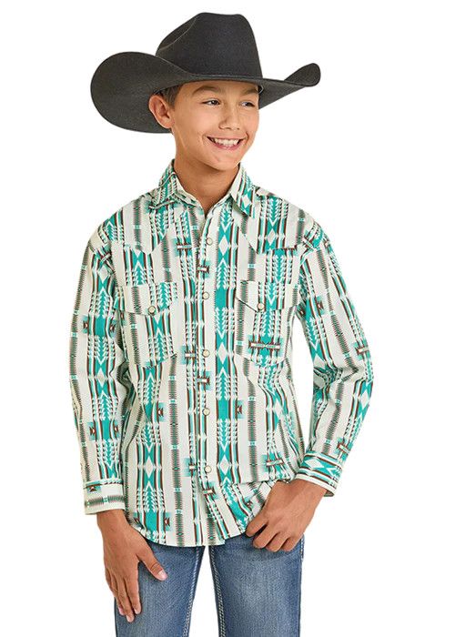 ROCK &amp; ROLL AZTEC SNAP WESTERN SHIRT