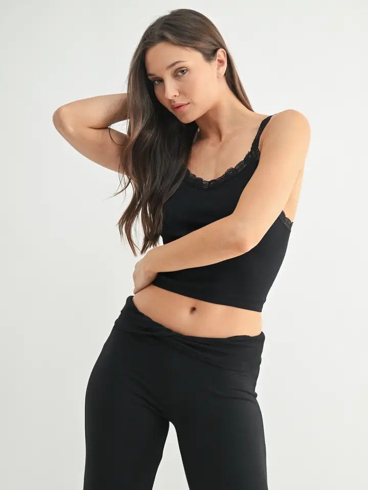 LACE TRIM TANK TOP