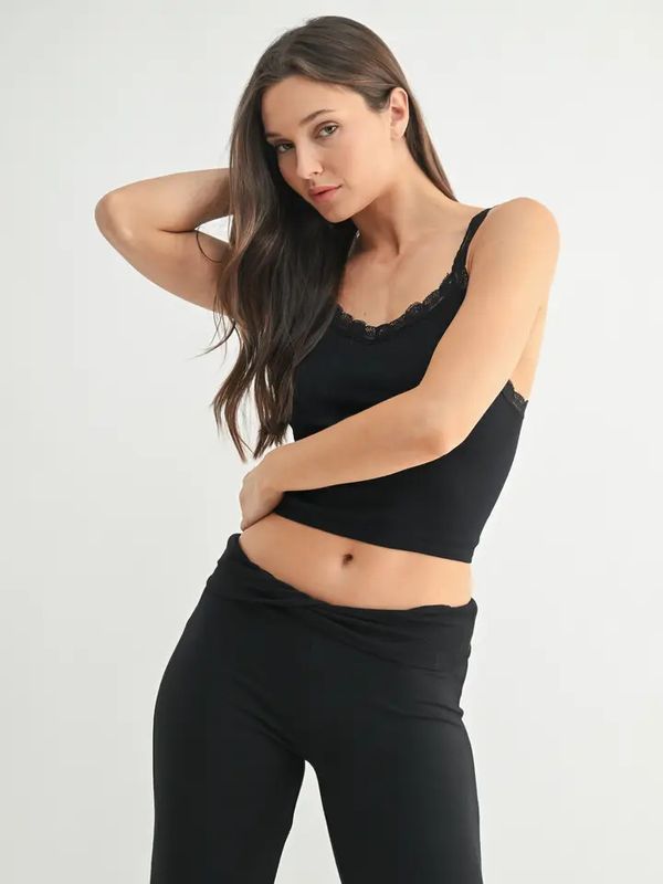 LACE TRIM TANK TOP