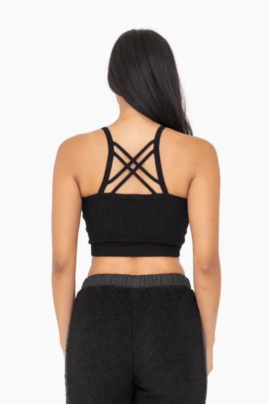 RIBBED SEAMLESS CROP TANK