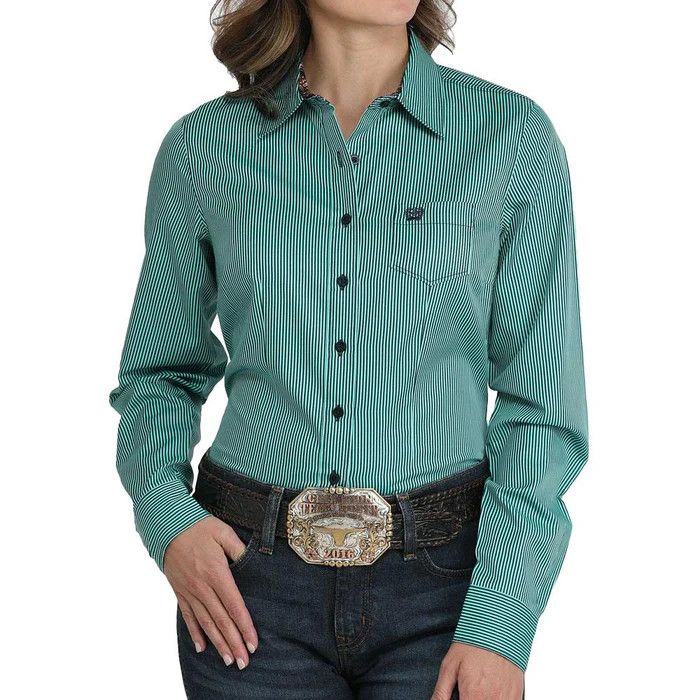 CINCH TENCEL STRIPE WESTERN SHIRT