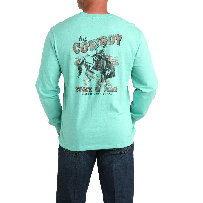CINCH &quot;THE COWBOY STATE OF MIND&quot; LONG SLEEVE TEE