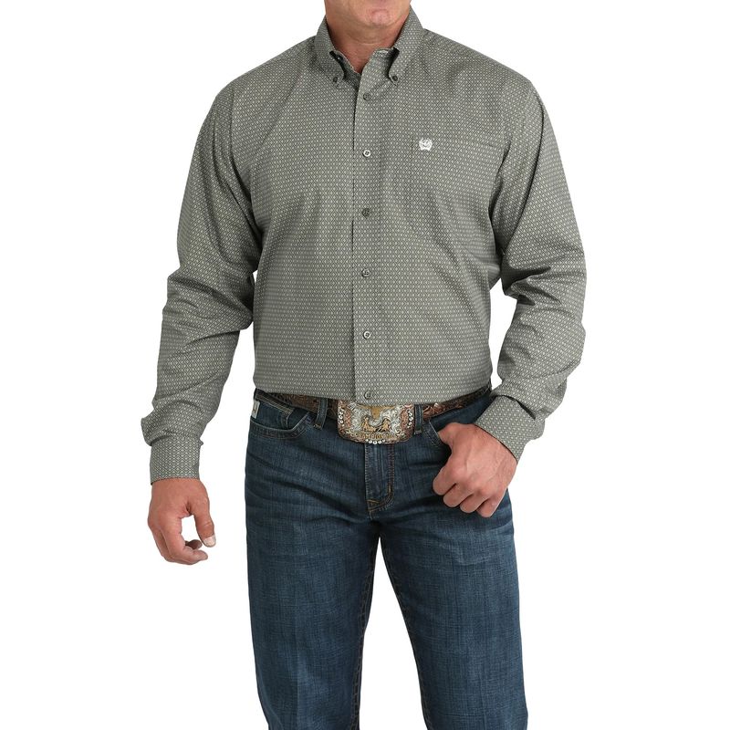CINCH DIAMOND BUTTON DOWN WESTERN SHIRT