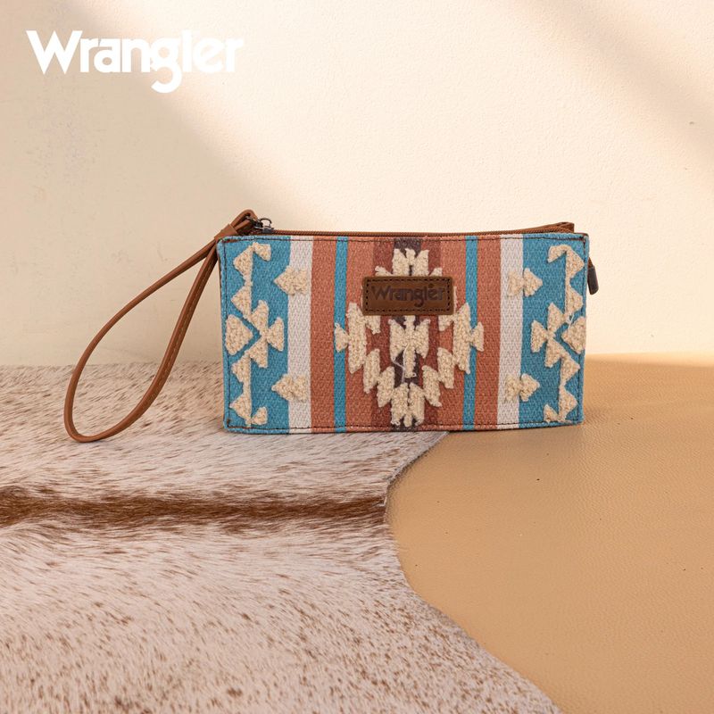WRANGLER SHERPA AZTEC CANVAS CLUTCH