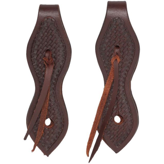 ROYAL KING HARNESS LEATHER BASKETWEAVE SLOBBER STRAPS