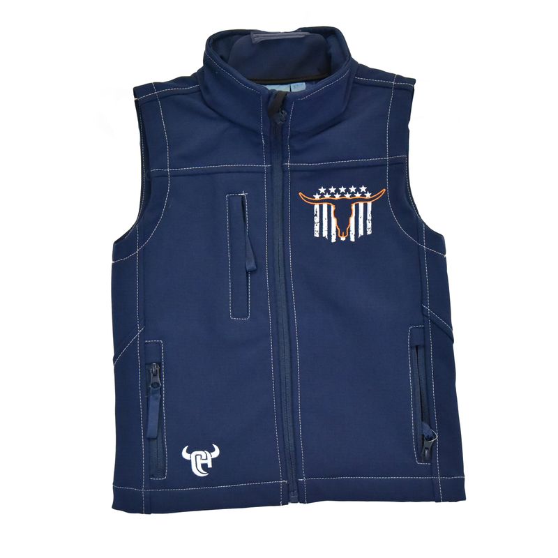 COWBOY HARDWARE SKULL POLYSHELL VEST