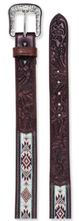 RED DIRT HAT CO. BEADED INLAY BELT