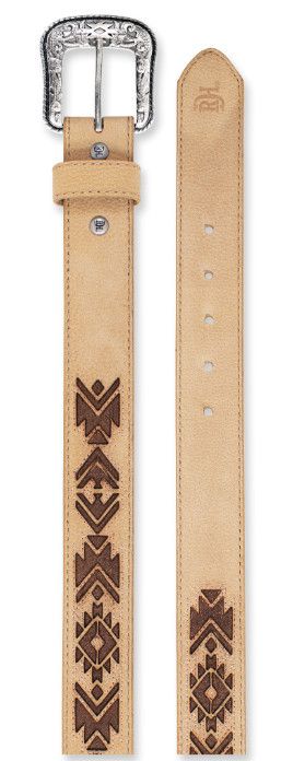 RED DIRT HAT CO. BONE SOUTHWESTERN BELT