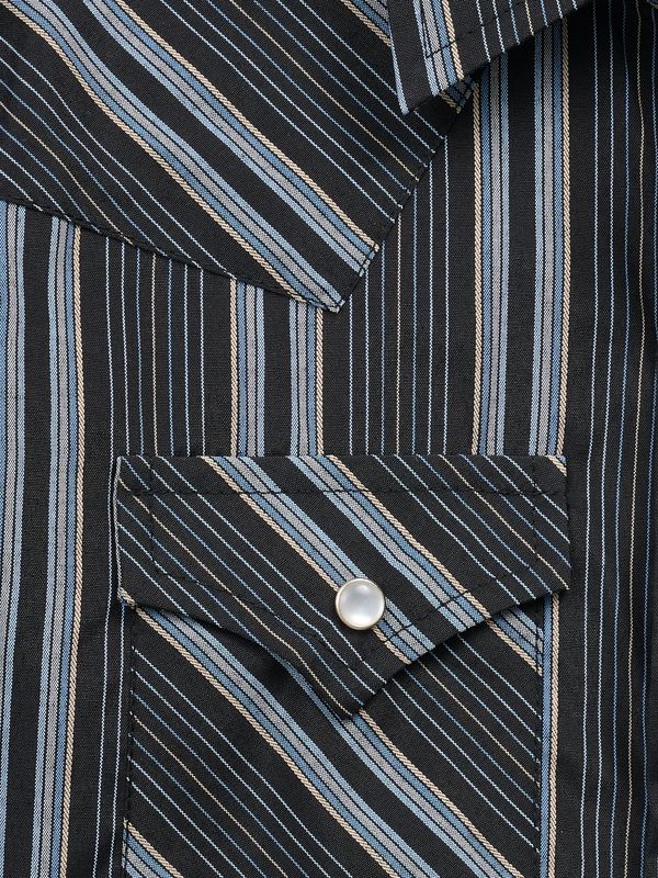 ELY CATTLMAN TEXTURED STRIPE WESTERN SHIRT
