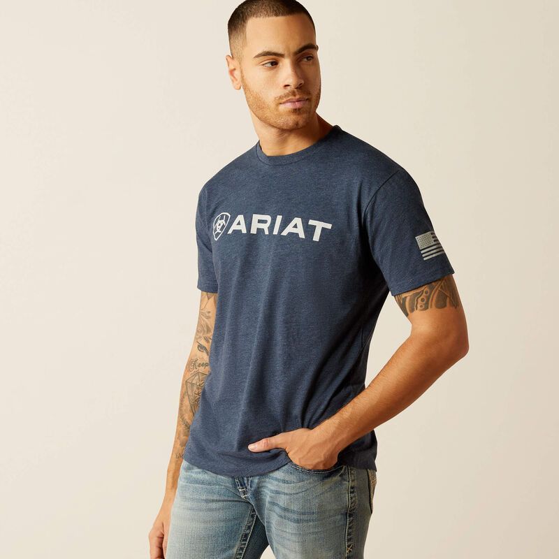 ARIAT SHIELD FLAG T-SHIRT
