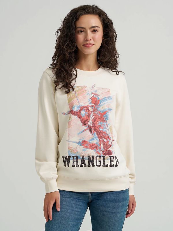 WRANGLER BUCKING PASTELLY SWEATSHIRT