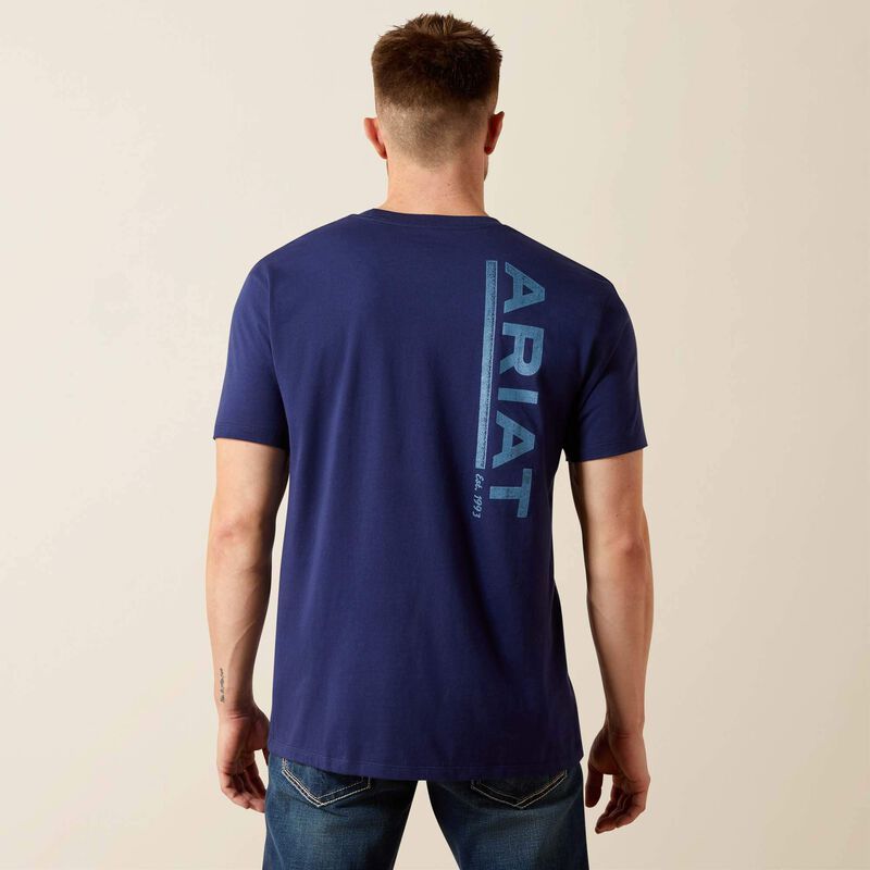 ARIAT NEW VERTICAL LOGO T-SHIRT